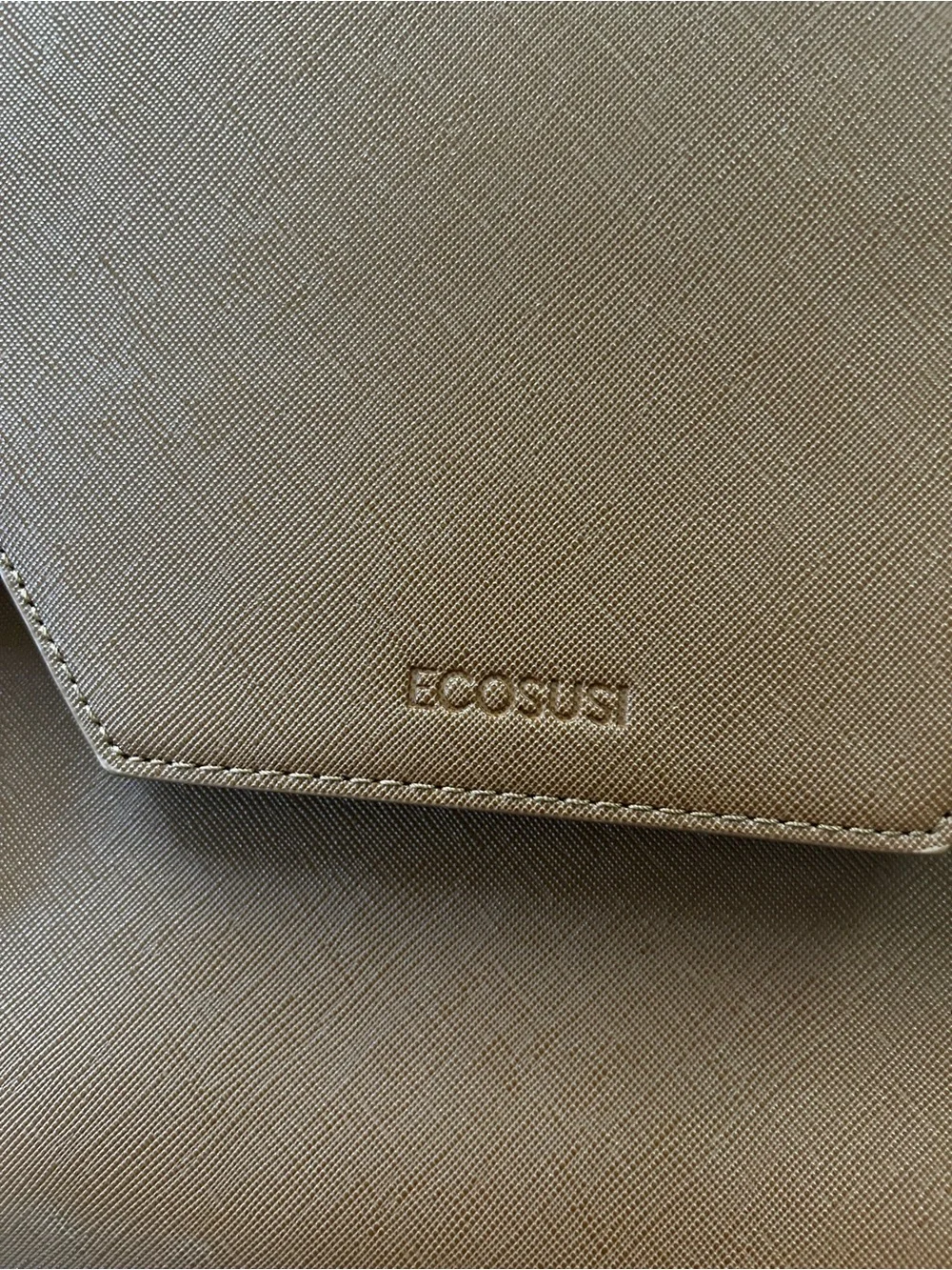 Ecosusi Brown Briefcase with Adjustable Shoulder Strap